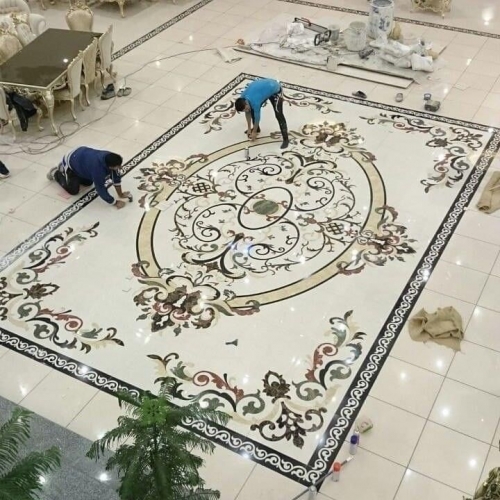 Thi Công Đá Marble Lát Sàn Sảnh Biệt Thự Cao Cấp