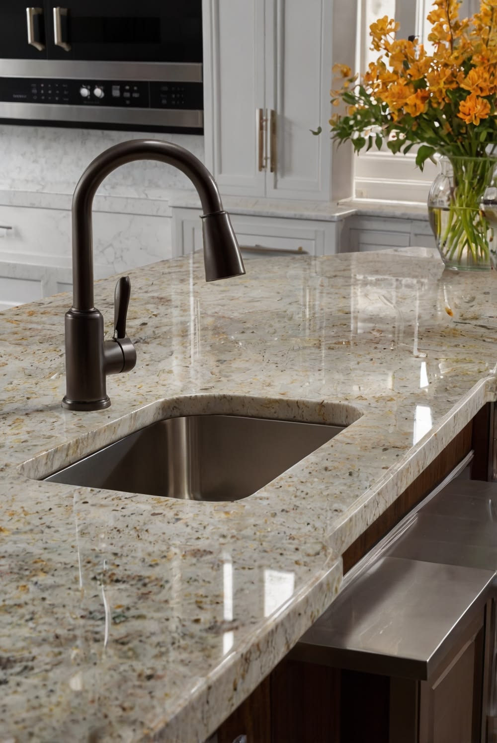 Ứng dụng đá granite tự nhiên và đá nhân tạo trong công trình