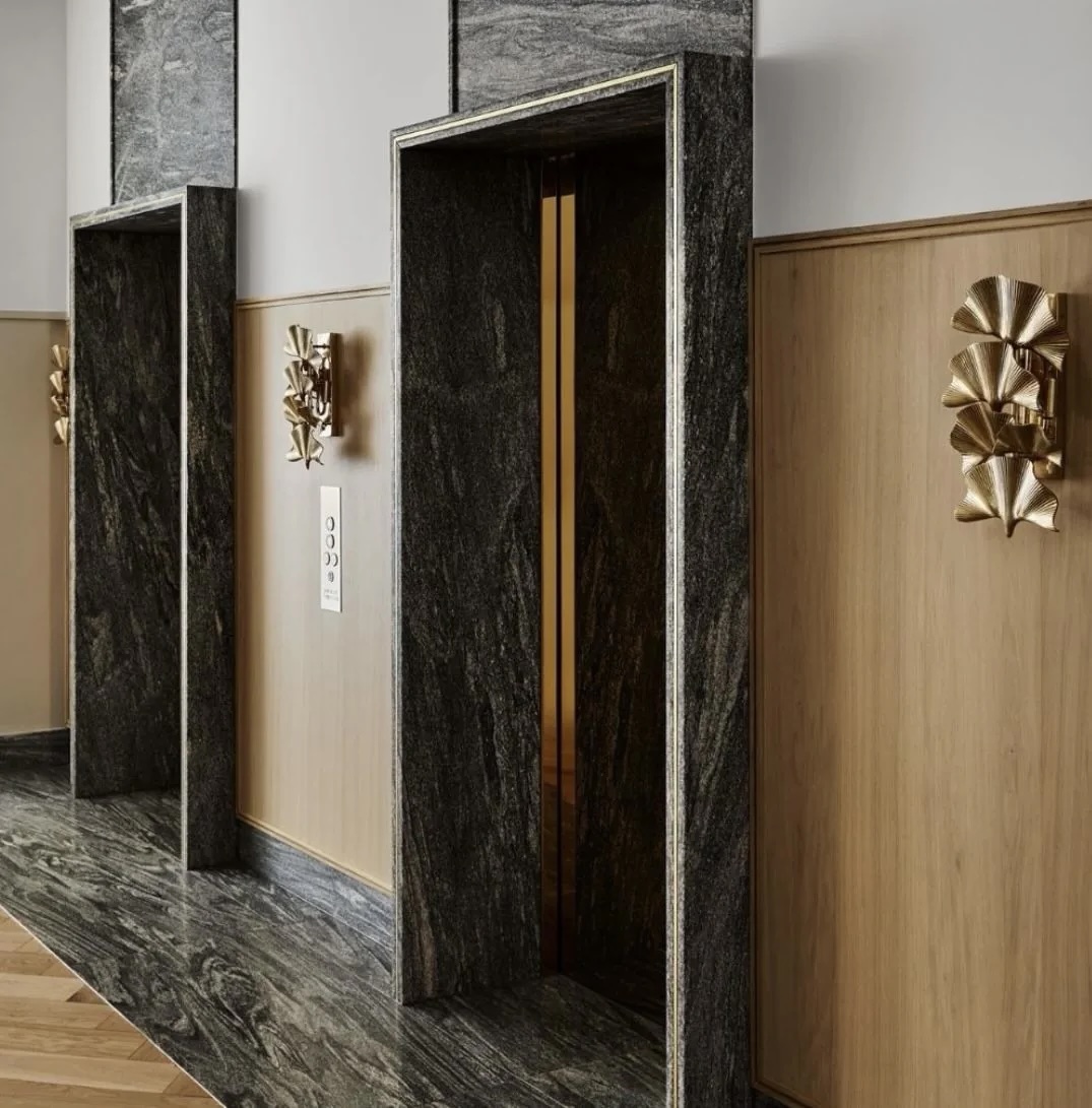 Giá đá granite ốp thang máy phụ thuộc vào loại đá và màu sắc