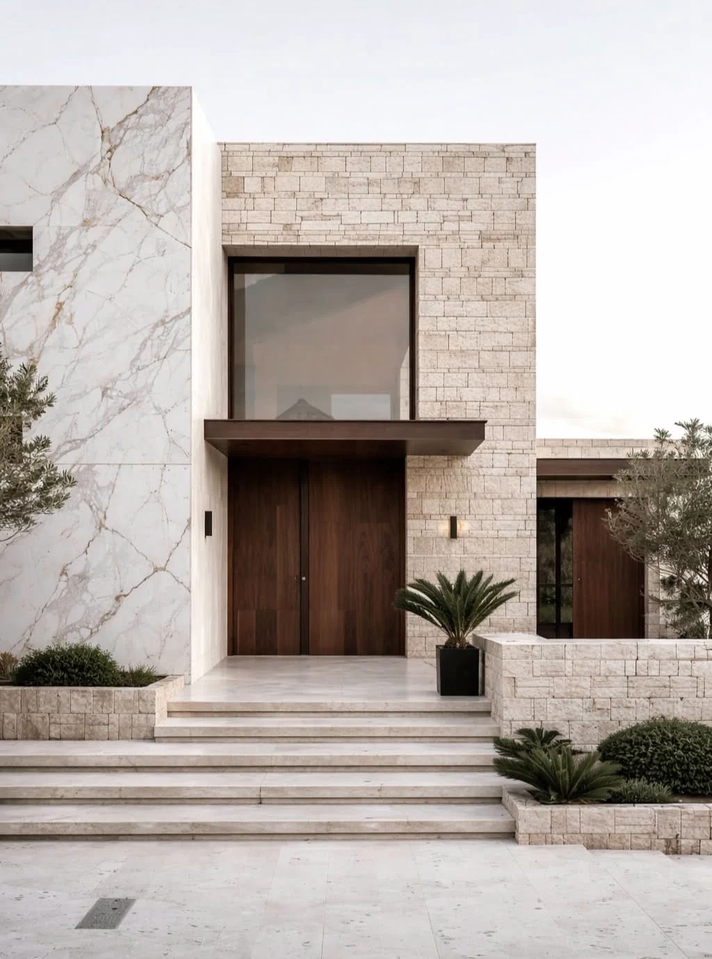 Chọn đá tự nhiên theo phong cách biệt thự hiện đại tân cổ điển luxury
