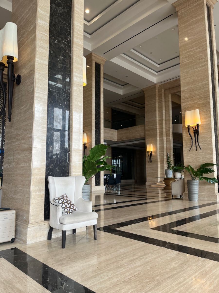 Sàn đá cao cấp hoàn thiện đẹp sau thi công