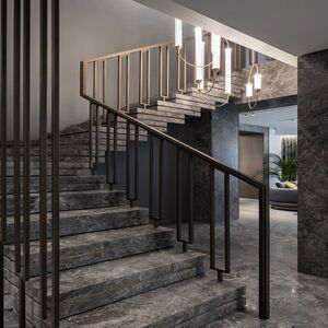Bộ sưu tập đá ốp cầu thang cao cấp An Phát Stone mẫu 23