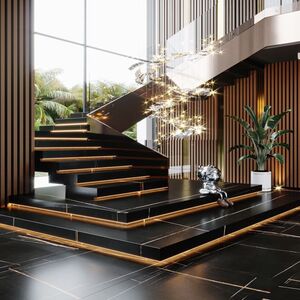 Bộ sưu tập đá ốp cầu thang cao cấp An Phát Stone mẫu 27