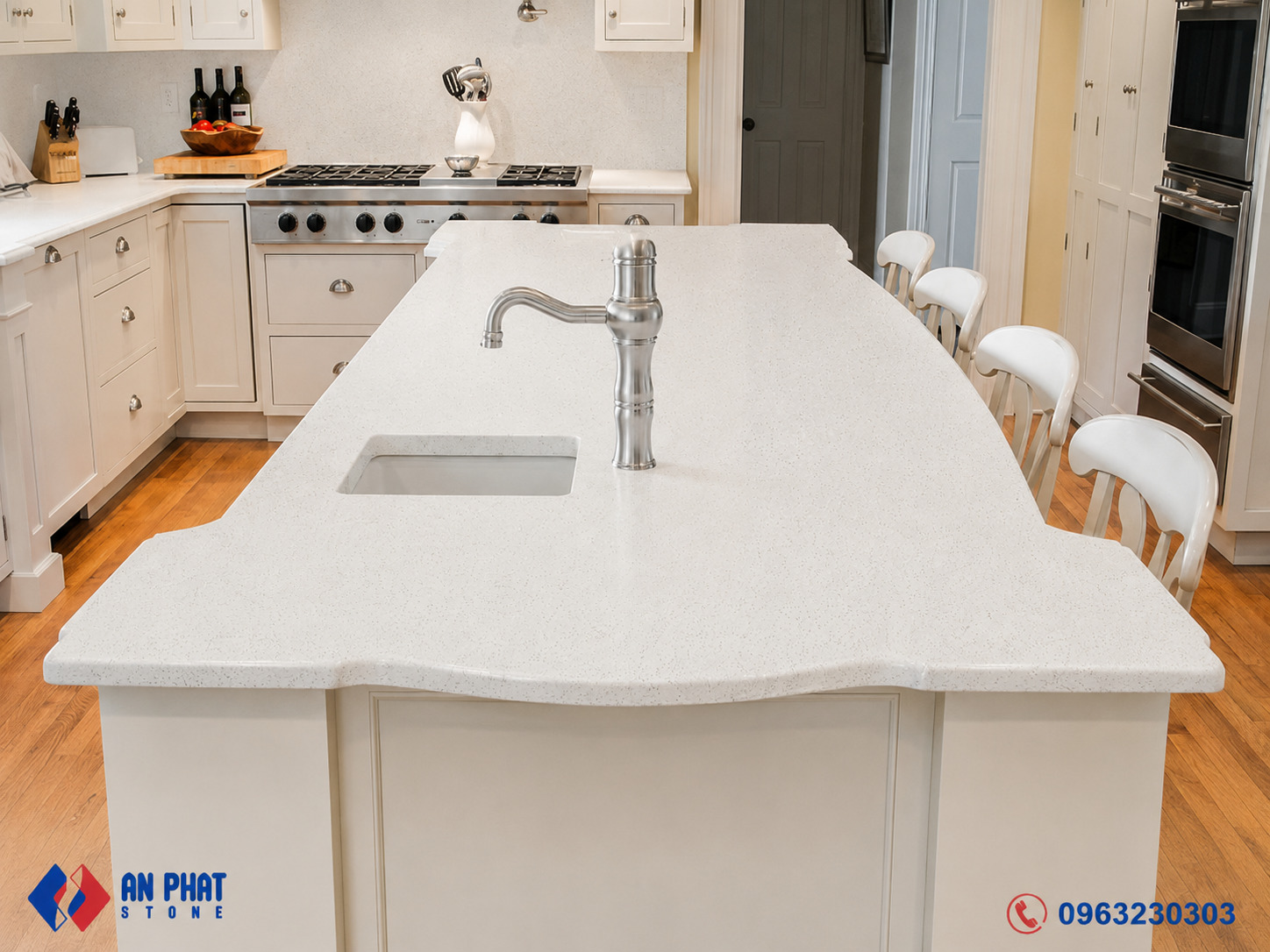 Đá Vicostone BC190 ốp mặt bếp hiện đại