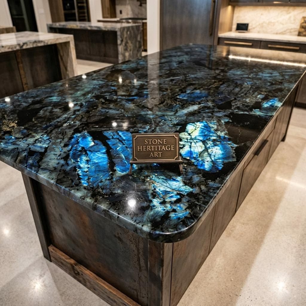Đá Quartzite tự nhiên dùng cho không gian bàn bếp cao cấp