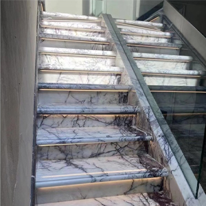 Đá nung kết ốp cầu thang cao cấp do Anphatstone cung cấp và thi công