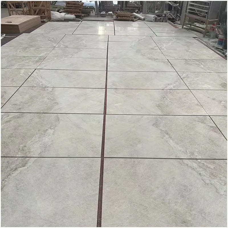 Thi công đá thạch anh Quartzite lát sàn theo layout